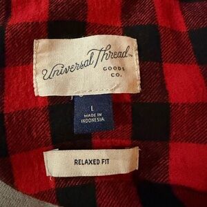 Universal Thread Red and Black Checkered Shirt